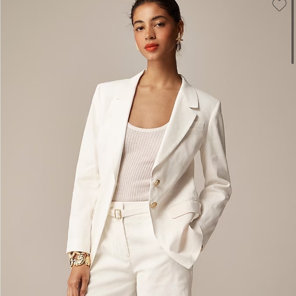 J crew Madelyn blazer in linen blend